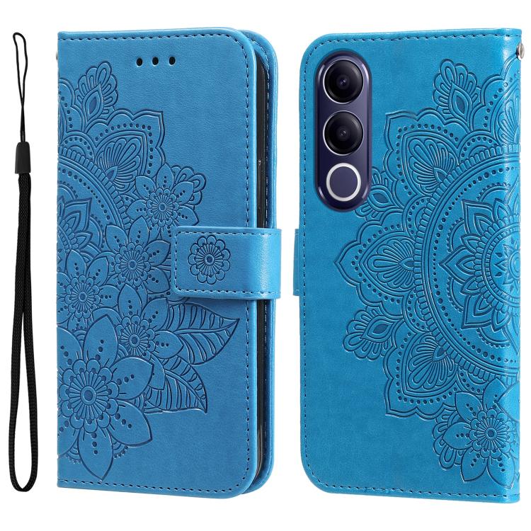 Seven-petal Flowers Embossing Leather Phone Case, For vivo Y600 Pro 5G, For vivo Y21 5G 2026 / vivo Y05 4G, For vivo V70 FE 5G, For vivo S50 5G / V70 5G, For vivo Y500 Pro 5G, For vivo X300 Pro, For vivo X300, For vivo V60 Lite 4G / 5G                 ...