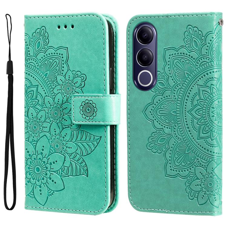 Seven-petal Flowers Embossing Leather Phone Case, For vivo Y600 Pro 5G, For vivo Y21 5G 2026 / vivo Y05 4G, For vivo V70 FE 5G, For vivo S50 5G / V70 5G, For vivo Y500 Pro 5G, For vivo X300 Pro, For vivo X300, For vivo V60 Lite 4G / 5G                 ...
