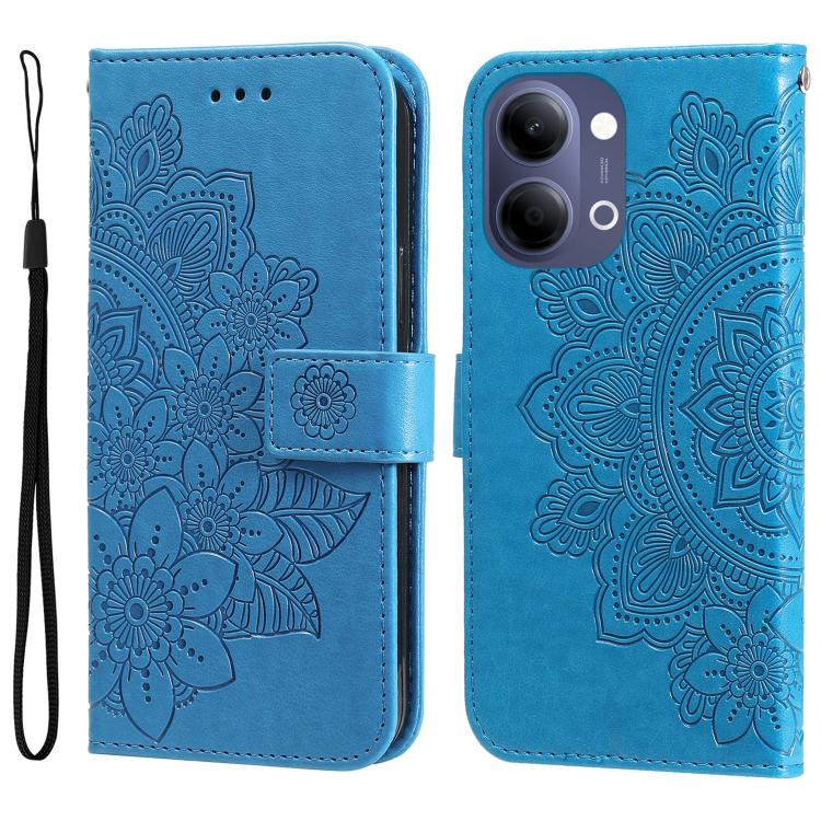Seven-petal Flowers Embossing Leather Phone Case, For vivo Y600 Pro 5G, For vivo Y21 5G 2026 / vivo Y05 4G, For vivo V70 FE 5G, For vivo S50 5G / V70 5G, For vivo Y500 Pro 5G, For vivo X300 Pro, For vivo X300, For vivo V60 Lite 4G / 5G                 ...