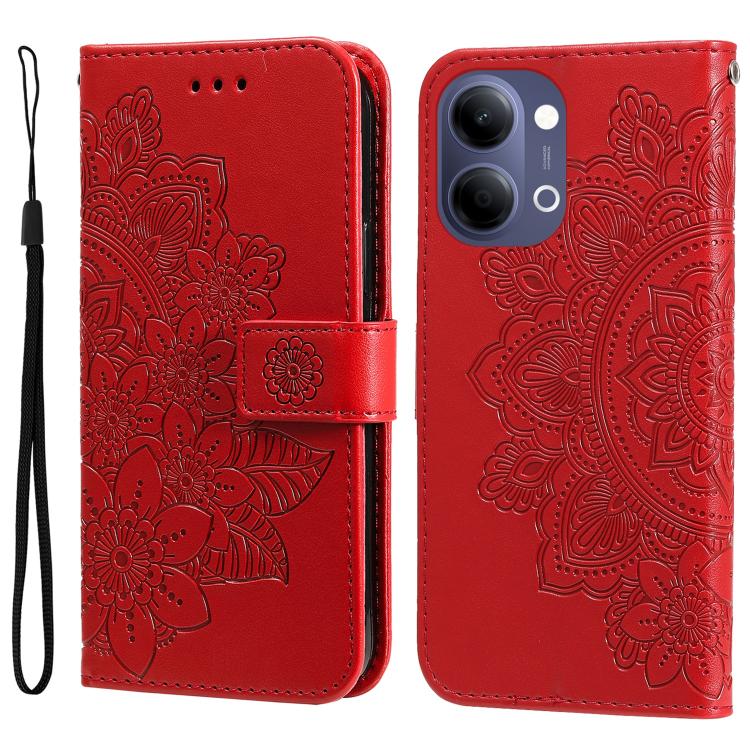 Seven-petal Flowers Embossing Leather Phone Case, For vivo Y600 Pro 5G, For vivo Y21 5G 2026 / vivo Y05 4G, For vivo V70 FE 5G, For vivo S50 5G / V70 5G, For vivo Y500 Pro 5G, For vivo X300 Pro, For vivo X300, For vivo V60 Lite 4G / 5G                 ...
