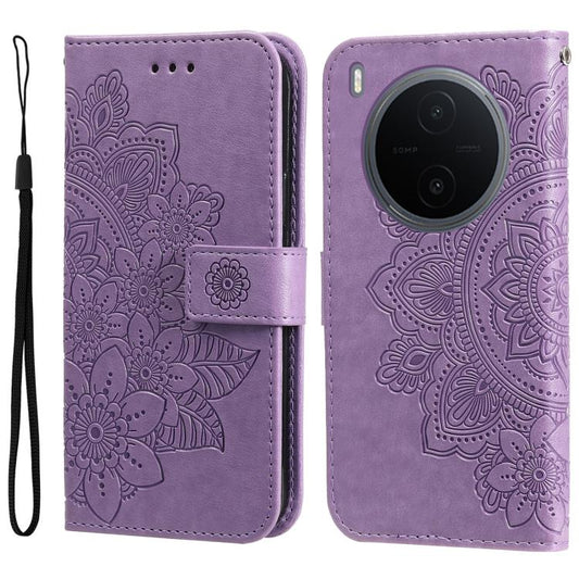Seven-petal Flowers Embossing Leather Phone Case, For vivo Y600 Pro 5G, For vivo Y21 5G 2026 / vivo Y05 4G, For vivo V70 FE 5G, For vivo S50 5G / V70 5G, For vivo Y500 Pro 5G, For vivo X300 Pro, For vivo X300, For vivo V60 Lite 4G / 5G                 ...