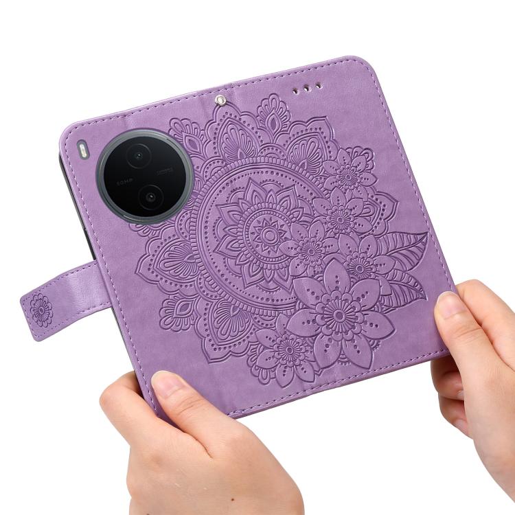 Seven-petal Flowers Embossing Leather Phone Case, For vivo Y600 Pro 5G, For vivo Y21 5G 2026 / vivo Y05 4G, For vivo V70 FE 5G, For vivo S50 5G / V70 5G, For vivo Y500 Pro 5G, For vivo X300 Pro, For vivo X300, For vivo V60 Lite 4G / 5G                 ...