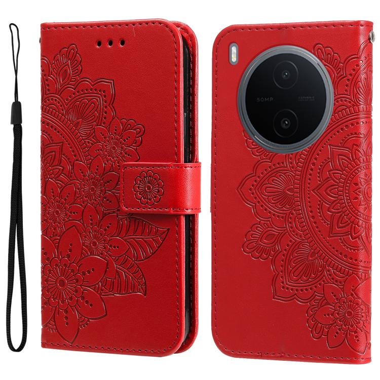 Seven-petal Flowers Embossing Leather Phone Case, For vivo Y600 Pro 5G, For vivo Y21 5G 2026 / vivo Y05 4G, For vivo V70 FE 5G, For vivo S50 5G / V70 5G, For vivo Y500 Pro 5G, For vivo X300 Pro, For vivo X300, For vivo V60 Lite 4G / 5G                 ...