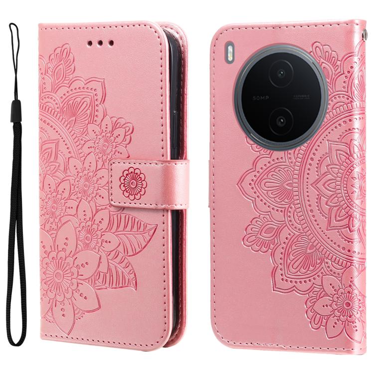 Seven-petal Flowers Embossing Leather Phone Case, For vivo Y600 Pro 5G, For vivo Y21 5G 2026 / vivo Y05 4G, For vivo V70 FE 5G, For vivo S50 5G / V70 5G, For vivo Y500 Pro 5G, For vivo X300 Pro, For vivo X300, For vivo V60 Lite 4G / 5G                 ...