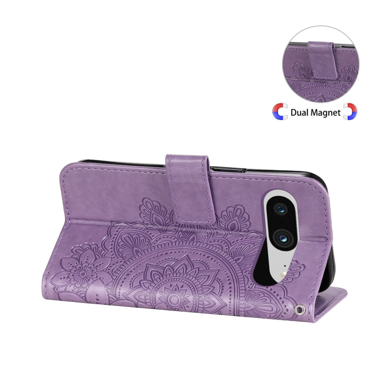 Seven-petal Flowers Embossing Leather Phone Case, For Google Pixel 8, For Google Pixel 7a, For Google Pixel 7 Pro, For Google Pixel  7