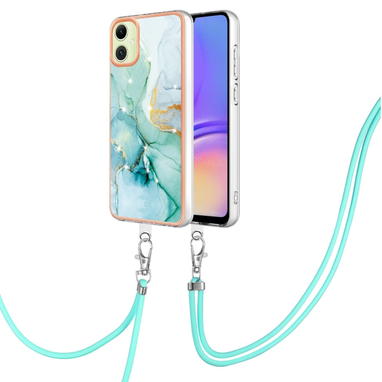 Electroplating Marble Dual-side IMD Phone Case with Lanyard, For Samsung Galaxy A15 5G, For Samsung Galaxy A55, For Samsung Galaxy A35, For Samsung Galaxy S24 Ultra 5G, For Samsung Galaxy S24+ 5G, For Samsung Galaxy S24 5G, For Samsung Galaxy A05      ...