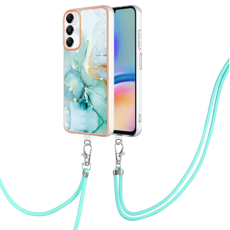 Electroplating Marble Dual-side IMD Phone Case with Lanyard, For Samsung Galaxy A15 5G, For Samsung Galaxy A55, For Samsung Galaxy A35, For Samsung Galaxy S24 Ultra 5G, For Samsung Galaxy S24+ 5G, For Samsung Galaxy S24 5G, For Samsung Galaxy A05      ...