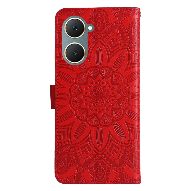 Embossed Sunflower Leather Phone Case, For vivo Y03 4G, For vivo Y200 / V29e Global, For vivo Y17s, For vivo Y36 4G / 5G Foreign, For vivo Y78 5G Foreign