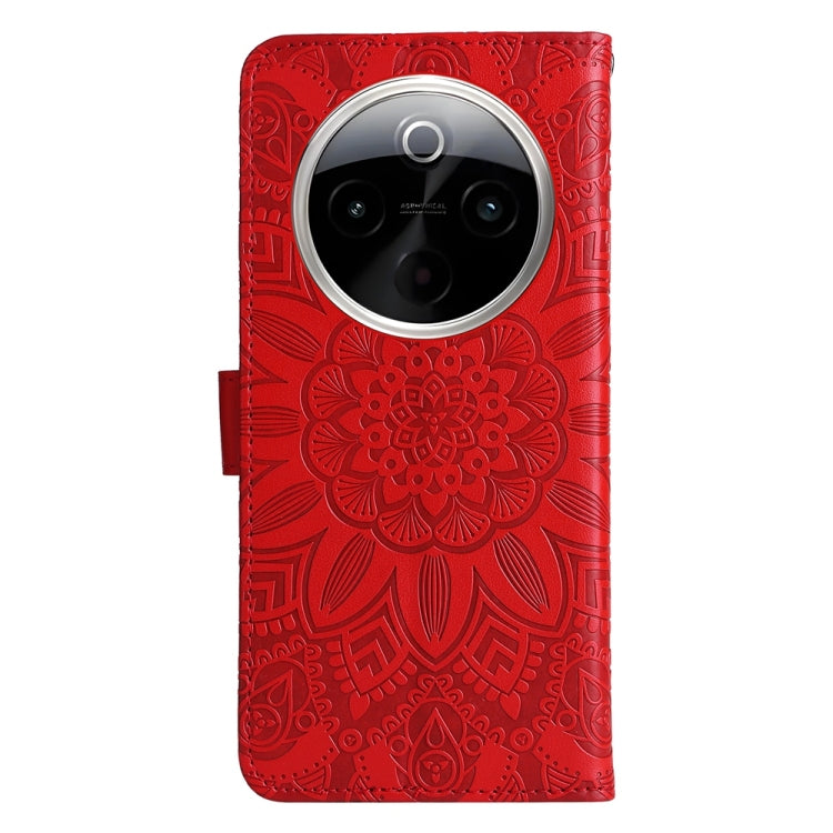 Embossed Sunflower Leather Phone Case, For vivo Y300 Pro, For vivo Y38 5G / T3x 5G Global, For vivo Y100 IDN / Y200e 5G Global, For vivo Y03 4G, For vivo Y200 / V29e Global, For vivo Y17s, For vivo Y36 4G / 5G Foreign, For vivo Y78 5G Foreign