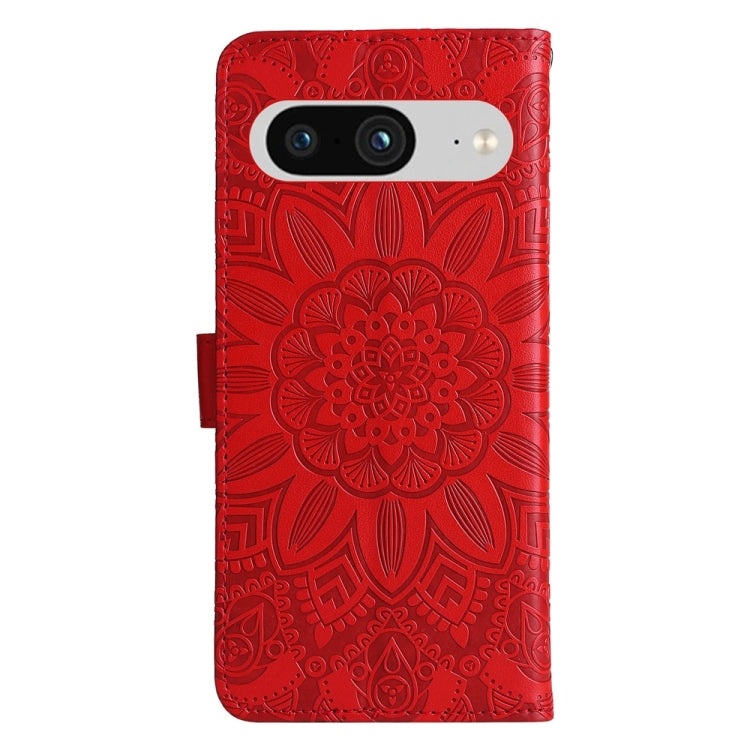 Embossed Sunflower Leather Phone Case, For Google Pixel 8, For Google Pixel 7a, For Google Pixel 7 Pro, For Google Pixel 7