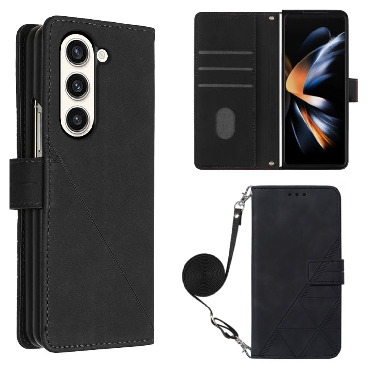 Crossbody 3D Embossed Flip Leather Phone Case, For Samsung Galaxy A25 5G / A24, For Samsung Galaxy A15, For Samsung Galaxy Z Fold5 5G, For Samsung Galaxy Z Flip5 5G, For Samsung Galaxy S23 FE 5G, For Samsung Galaxy A05, For Samsung Galaxy A05s
