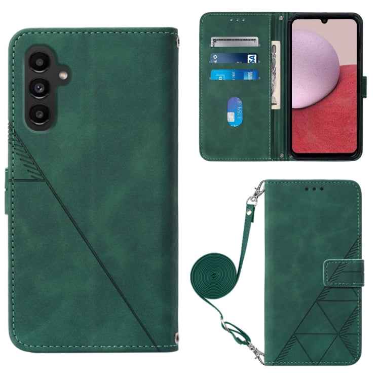 Crossbody 3D Embossed Flip Leather Phone Case, For Samsung Galaxy A25 5G / A24, For Samsung Galaxy A15, For Samsung Galaxy Z Fold5 5G, For Samsung Galaxy A05, For Samsung Galaxy Z Flip5 5G, For Samsung Galaxy S23 FE 5G, For Samsung Galaxy A05s