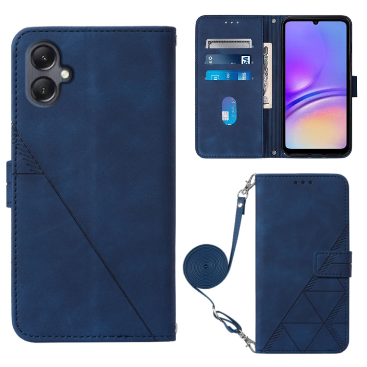 Crossbody 3D Embossed Flip Leather Phone Case, For Samsung Galaxy A25 5G / A24, For Samsung Galaxy A15, For Samsung Galaxy Z Fold5 5G, For Samsung Galaxy A05, For Samsung Galaxy Z Flip5 5G, For Samsung Galaxy S23 FE 5G, For Samsung Galaxy A05s