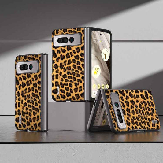 ABEEL Black Edge Leopard Phone Case, For Google Pixel Fold