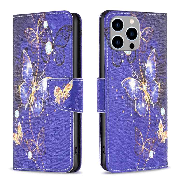 Colored Drawing Pattern Flip Leather Phone Case
