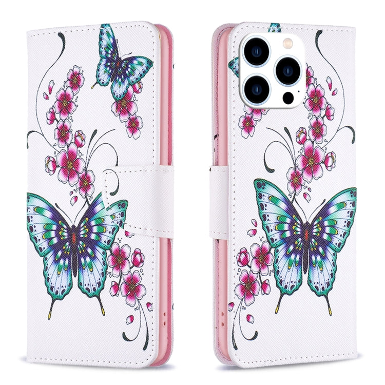 Colored Drawing Pattern Flip Leather Phone Case