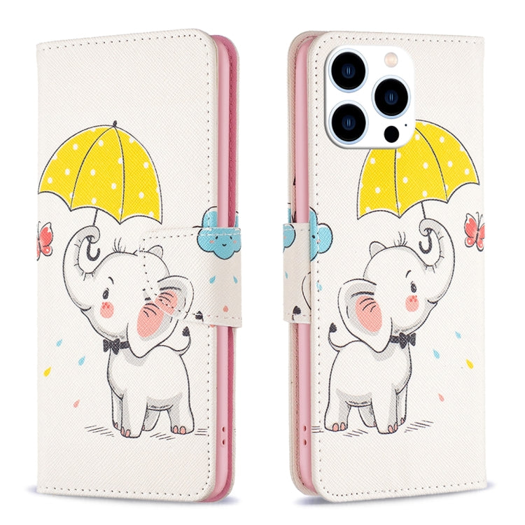 Colored Drawing Pattern Flip Leather Phone Case