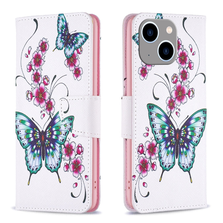 Colored Drawing Pattern Flip Leather Phone Case