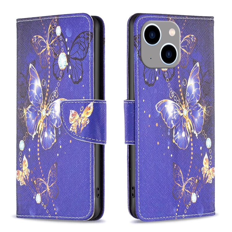 Colored Drawing Pattern Flip Leather Phone Case