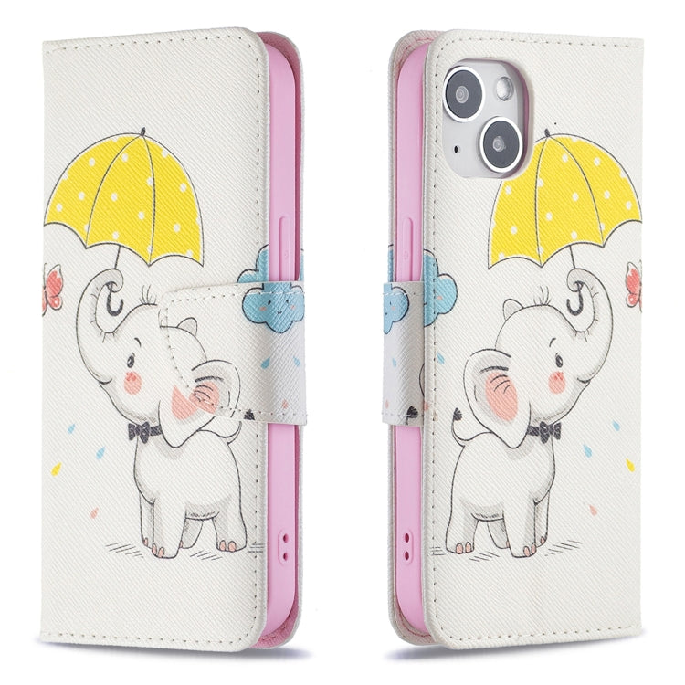 Colored Drawing Pattern Flip Leather Phone Case