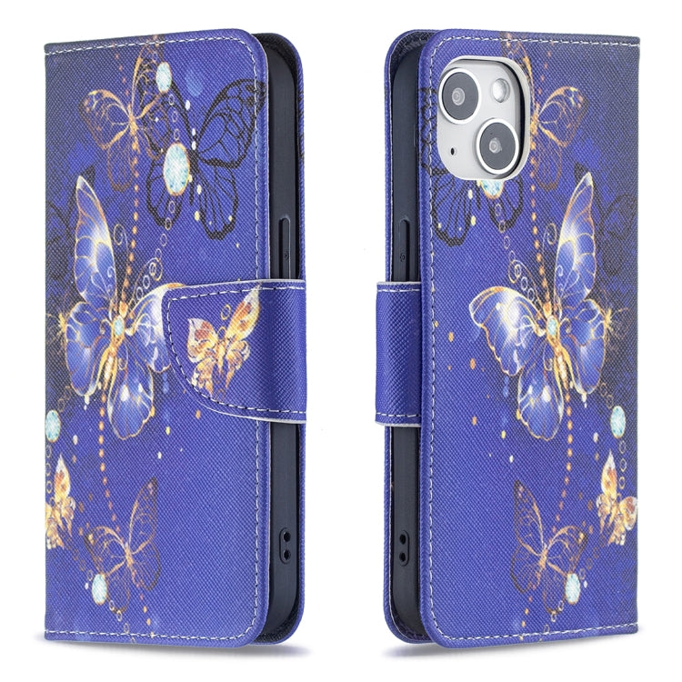 Colored Drawing Pattern Flip Leather Phone Case