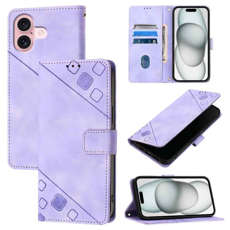 Skin-feel Embossed Leather Phone Case