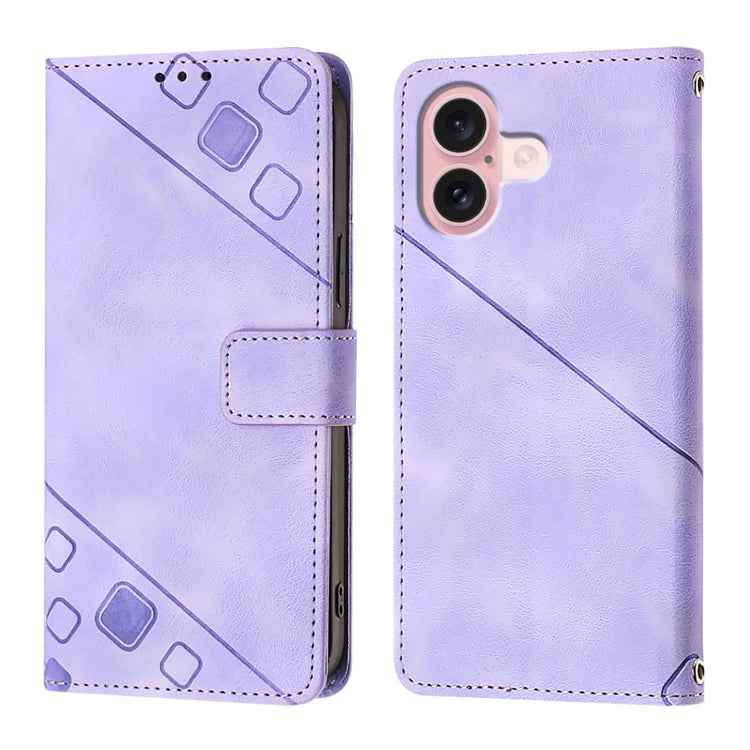 Skin-feel Embossed Leather Phone Case
