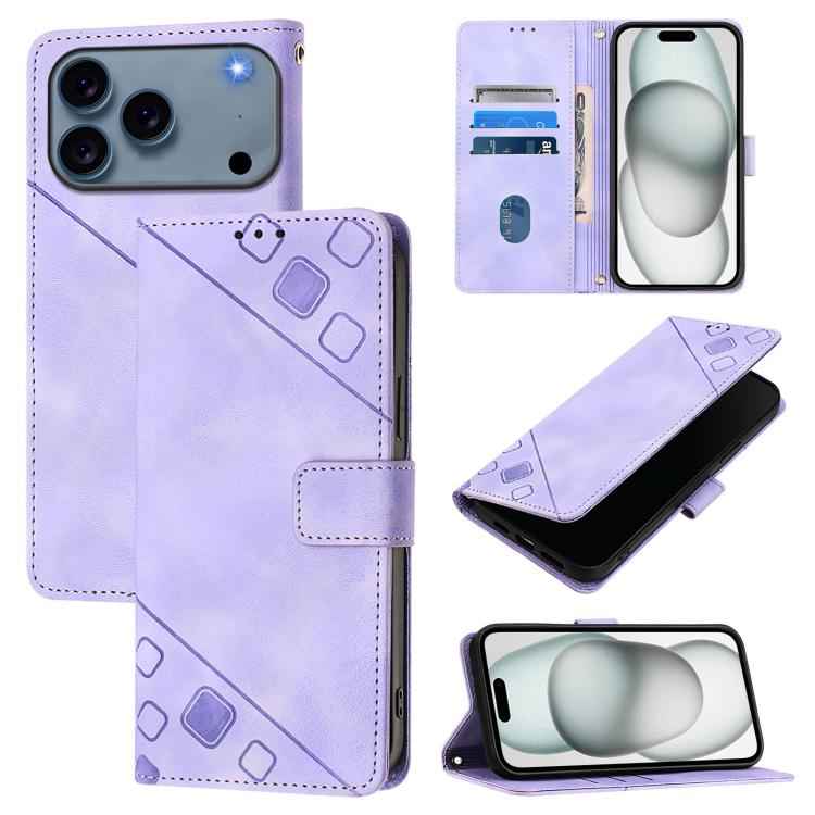 Skin-feel Embossed Leather Phone Case, For iPhone 17 Pro Max, For iPhone 17 Pro, For iPhone 17, For iPhone Air, For iPhone SE 2024, For iPhone 16 Pro Max, For iPhone 16 Pro, For iPhone 16 Plus