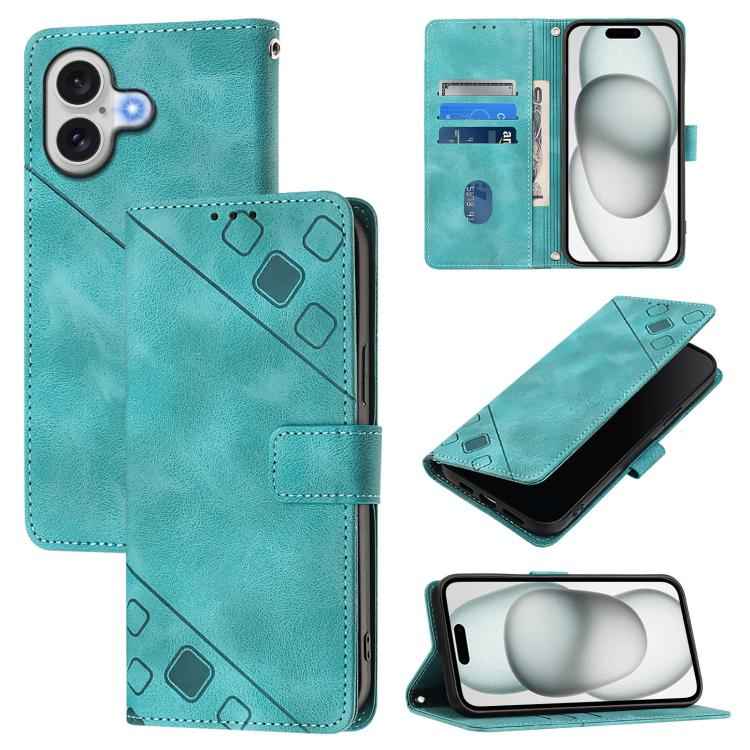 Skin-feel Embossed Leather Phone Case, For iPhone 17 Pro Max, For iPhone 17 Pro, For iPhone 17, For iPhone Air, For iPhone SE 2024, For iPhone 16 Pro Max, For iPhone 16 Pro, For iPhone 16 Plus
