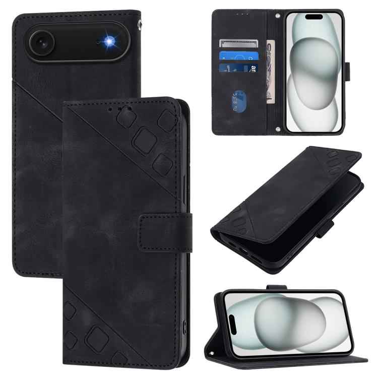 Skin-feel Embossed Leather Phone Case, For iPhone 17 Pro Max, For iPhone 17 Pro, For iPhone 17, For iPhone Air, For iPhone SE 2024, For iPhone 16 Pro Max, For iPhone 16 Pro, For iPhone 16 Plus