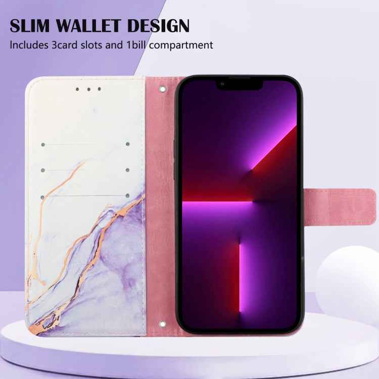 PT003 Marble Pattern Flip Leather Phone Case