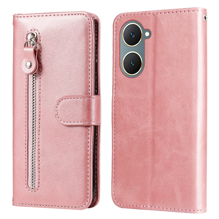 Fashion Calf Texture Zipper Leather Phone Case, For vivo Y03 4G, For vivo Y200 / V29e Global, For vivo Y17s, For vivo Y36 4G / 5G Global, For vivo Y78 5G Global