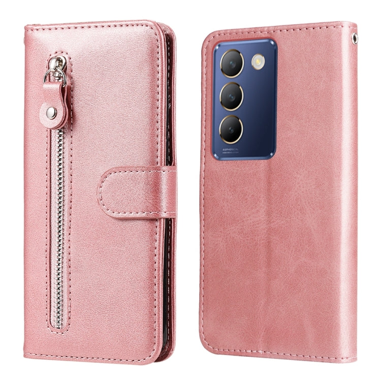 Fashion Calf Texture Zipper Leather Phone Case, For vivo Y300 Pro, For vivo Y38 5G / T3x 5G Global, For vivo Y100 IDN / Y200e 5G Global, For vivo Y03 4G, For vivo Y200 / V29e Global, For vivo Y17s, For vivo Y36 4G / 5G Global, For vivo Y78 5G Global