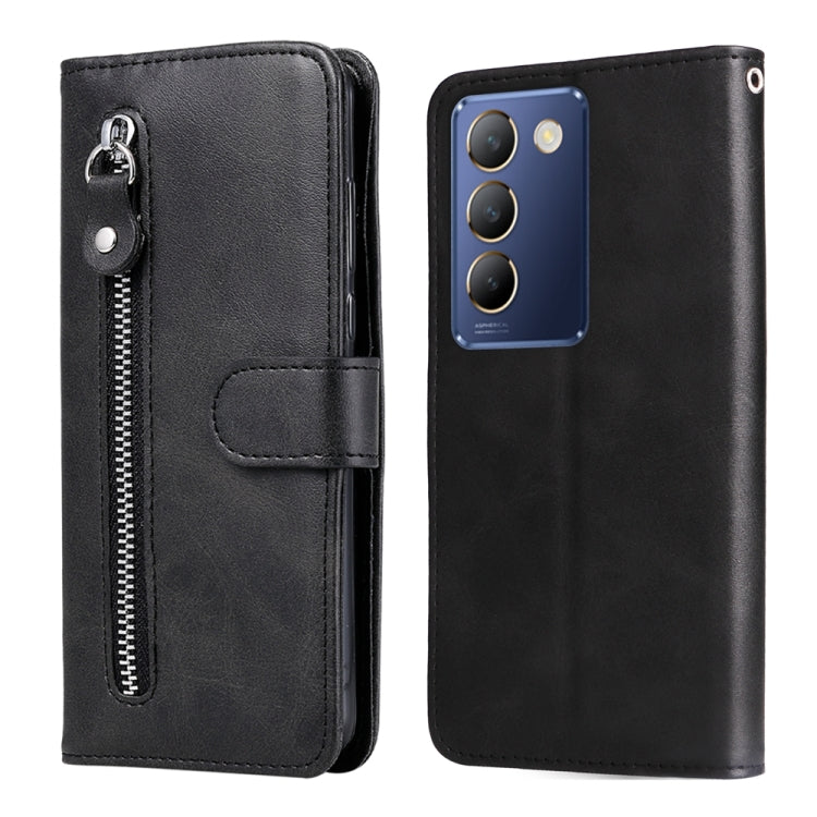 Fashion Calf Texture Zipper Leather Phone Case, For vivo Y300 Pro, For vivo Y38 5G / T3x 5G Global, For vivo Y100 IDN / Y200e 5G Global, For vivo Y03 4G, For vivo Y200 / V29e Global, For vivo Y17s, For vivo Y36 4G / 5G Global, For vivo Y78 5G Global