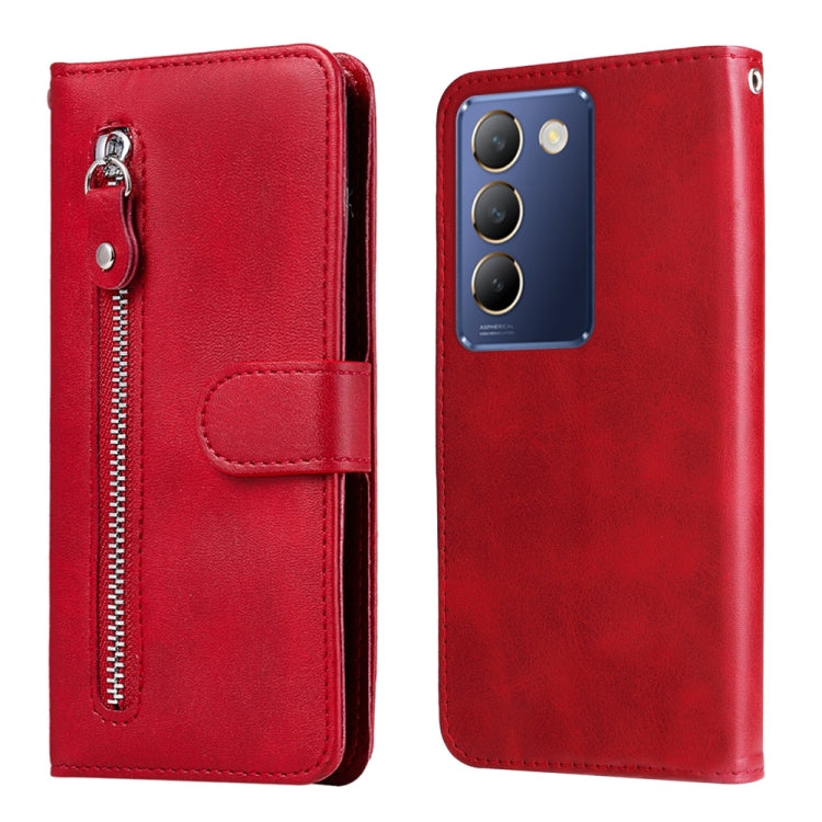 Fashion Calf Texture Zipper Leather Phone Case, For vivo Y300 Pro, For vivo Y38 5G / T3x 5G Global, For vivo Y100 IDN / Y200e 5G Global, For vivo Y03 4G, For vivo Y200 / V29e Global, For vivo Y17s, For vivo Y36 4G / 5G Global, For vivo Y78 5G Global