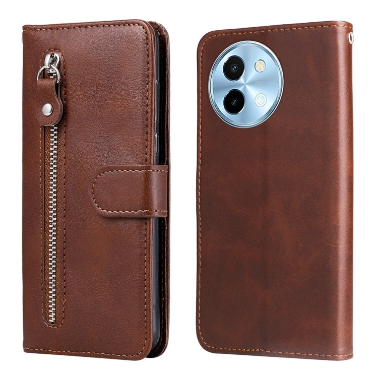 Fashion Calf Texture Zipper Leather Phone Case, For vivo Y300 Pro, For vivo Y38 5G / T3x 5G Global, For vivo Y100 IDN / Y200e 5G Global, For vivo Y03 4G, For vivo Y200 / V29e Global, For vivo Y17s, For vivo Y36 4G / 5G Global, For vivo Y78 5G Global