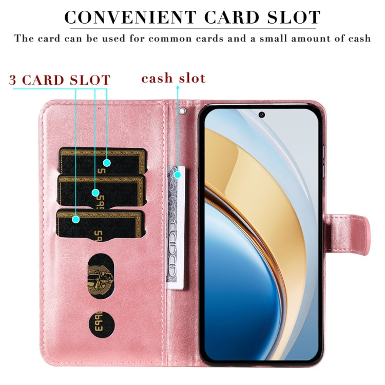 Fashion Calf Texture Zipper Leather Phone Case, For vivo V40 Lite 4G / 5G IDN, For vivo Y300 Pro, For vivo Y38 5G / T3x 5G Global, For vivo Y100 IDN / Y200e 5G Global, For vivo Y03 4G, For vivo Y200 / V29e Global, For vivo Y17s                         ...