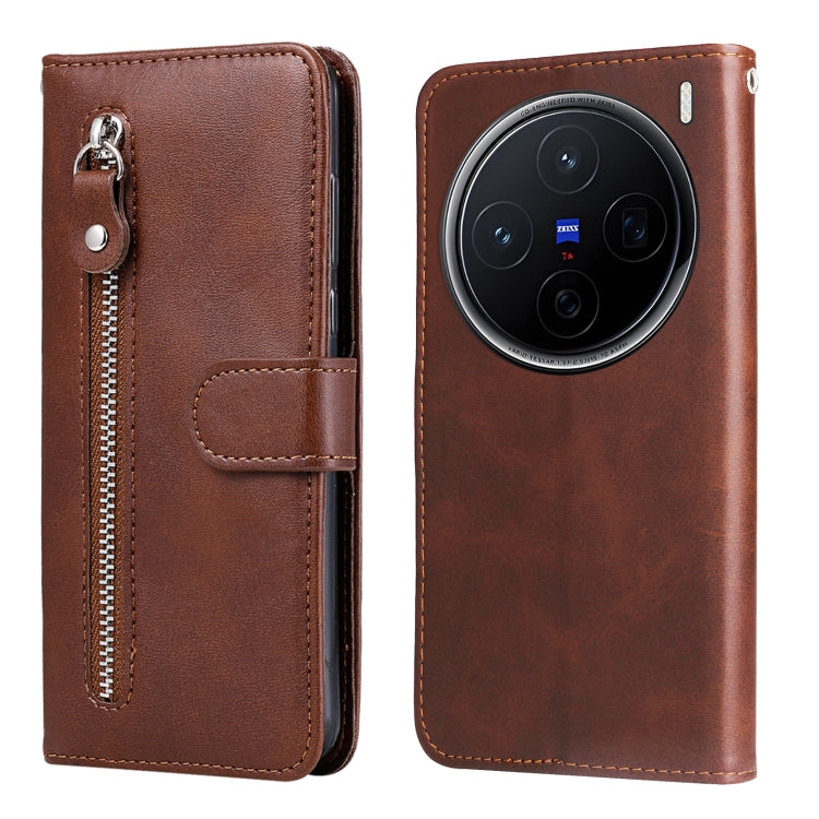 Fashion Calf Texture Zipper Leather Phone Case, For vivo S20 Pro, For vivo Y19s, For vivo X200, For vivo X200 Pro mini, For vivo X200 Pro, For vivo V40 Lite 4G / 5G IDN, For vivo Y300 Pro, For vivo Y38 5G / T3x 5G Global                                ...