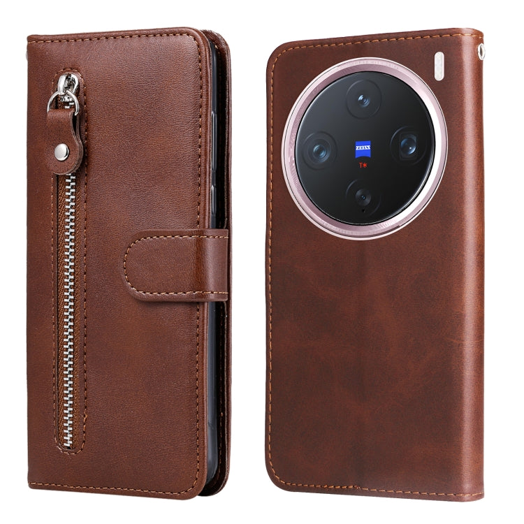 Fashion Calf Texture Zipper Leather Phone Case, For vivo S20 Pro, For vivo Y19s, For vivo X200, For vivo X200 Pro mini, For vivo X200 Pro, For vivo V40 Lite 4G / 5G IDN, For vivo Y300 Pro, For vivo Y38 5G / T3x 5G Global                                ...