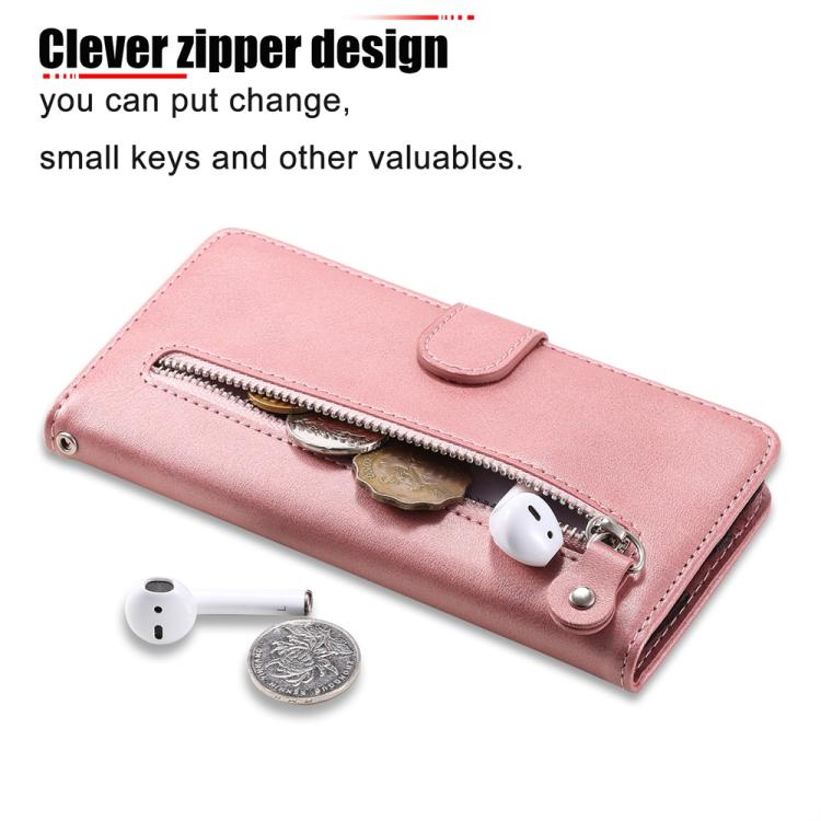 Fashion Calf Texture Zipper Leather Phone Case, For vivo S20 Pro, For vivo Y19s, For vivo X200, For vivo X200 Pro mini, For vivo X200 Pro, For vivo V40 Lite 4G / 5G IDN, For vivo Y300 Pro, For vivo Y38 5G / T3x 5G Global                                ...