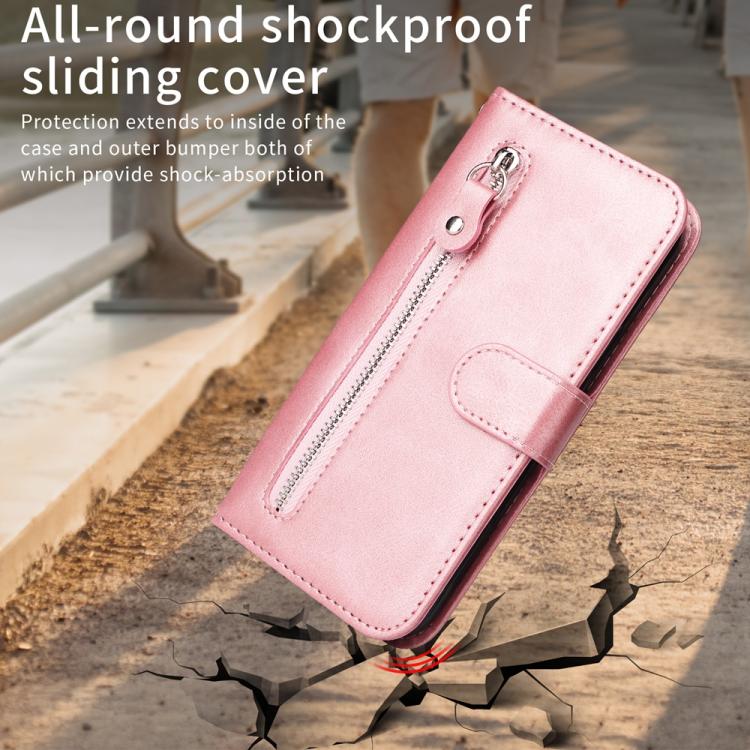 Fashion Calf Texture Zipper Leather Phone Case, For vivo S20 Pro, For vivo Y19s, For vivo X200, For vivo X200 Pro mini, For vivo X200 Pro, For vivo V40 Lite 4G / 5G IDN, For vivo Y300 Pro, For vivo Y38 5G / T3x 5G Global                                ...
