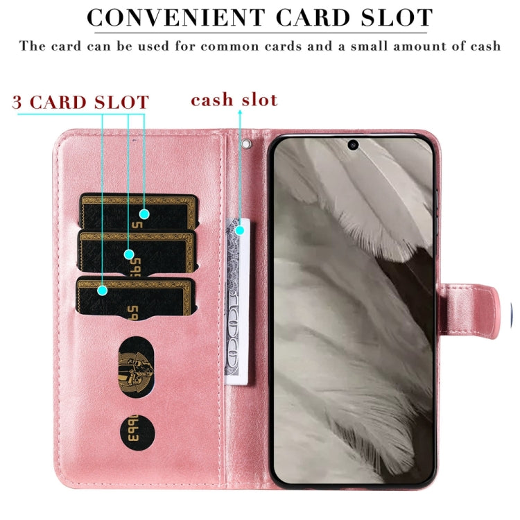 Fashion Calf Texture Zipper Leather Phone Case, For Google Pixel 8, For Google Pixel 7a, For Google Pixel 7 Pro, For Google Pixel 7