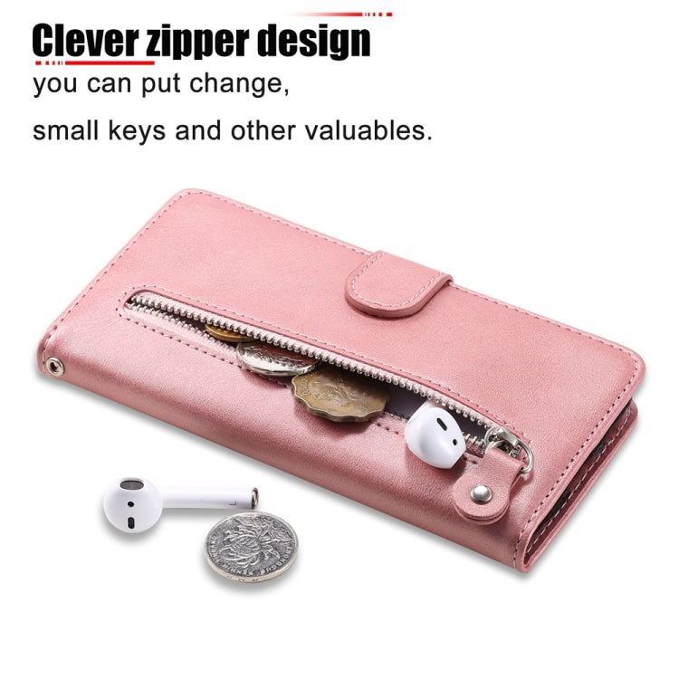 Fashion Calf Texture Zipper Leather Phone Case, For Google Pixel 8, For Google Pixel 7a, For Google Pixel 7 Pro, For Google Pixel 7