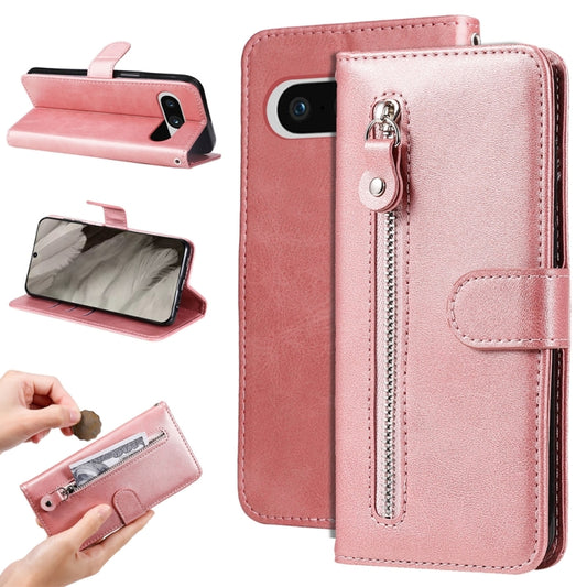 Fashion Calf Texture Zipper Leather Phone Case, For Google Pixel 8, For Google Pixel 7a, For Google Pixel 7 Pro, For Google Pixel 7