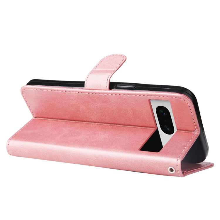 Fashion Calf Texture Zipper Leather Phone Case, For Google Pixel 7