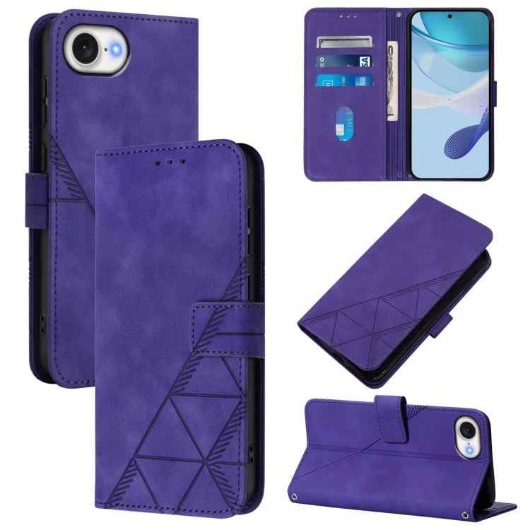 Crossbody 3D Embossed Flip Leather Phone Case, For iPhone 16e / 17e, For iPhone 17 Pro Max, For iPhone 17 Pro, For iPhone 17, For iPhone Air, For iPhone 16 Pro Max, For iPhone 16 Pro, For iPhone 16 Plus