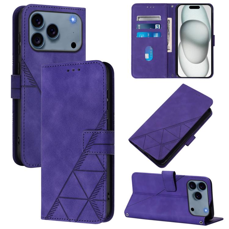 Crossbody 3D Embossed Flip Leather Phone Case, For iPhone 18 Pro / 17 Pro, For iPhone 18 Pro Max / 17 Pro Max, For iPhone 16e / 17e, For iPhone 17, For iPhone Air, For iPhone 16 Pro Max, For iPhone 16 Pro, For iPhone 16 Plus