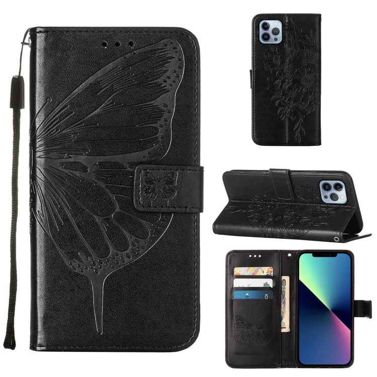 Embossed Butterfly Leather Phone Case, For iPhone 16 Pro, For iPhone 16 Plus, For iPhone 16, For iPhone 15 Pro Max, For iPhone 15 Pro, For iPhone 15 Plus