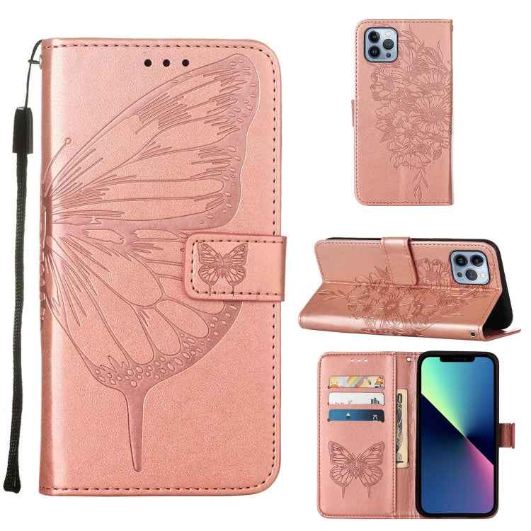 Embossed Butterfly Leather Phone Case, For iPhone 16 Pro, For iPhone 16 Plus, For iPhone 16, For iPhone 15 Pro Max, For iPhone 15 Pro, For iPhone 15 Plus