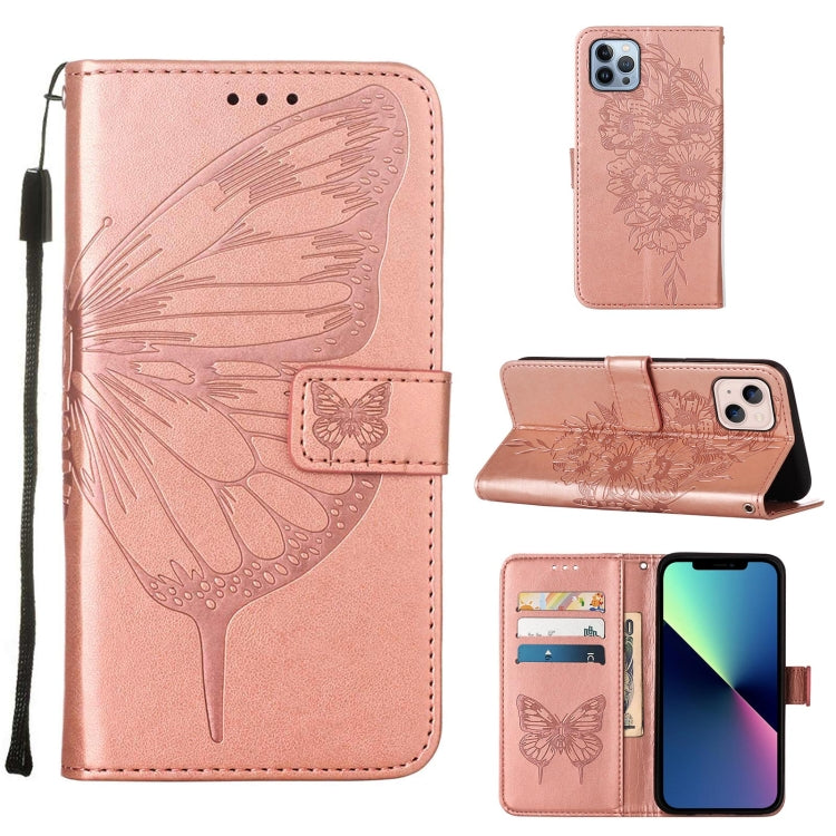 Embossed Butterfly Leather Phone Case, For iPhone 16 Pro, For iPhone 16 Plus, For iPhone 16, For iPhone 15 Pro Max, For iPhone 15 Pro, For iPhone 15 Plus